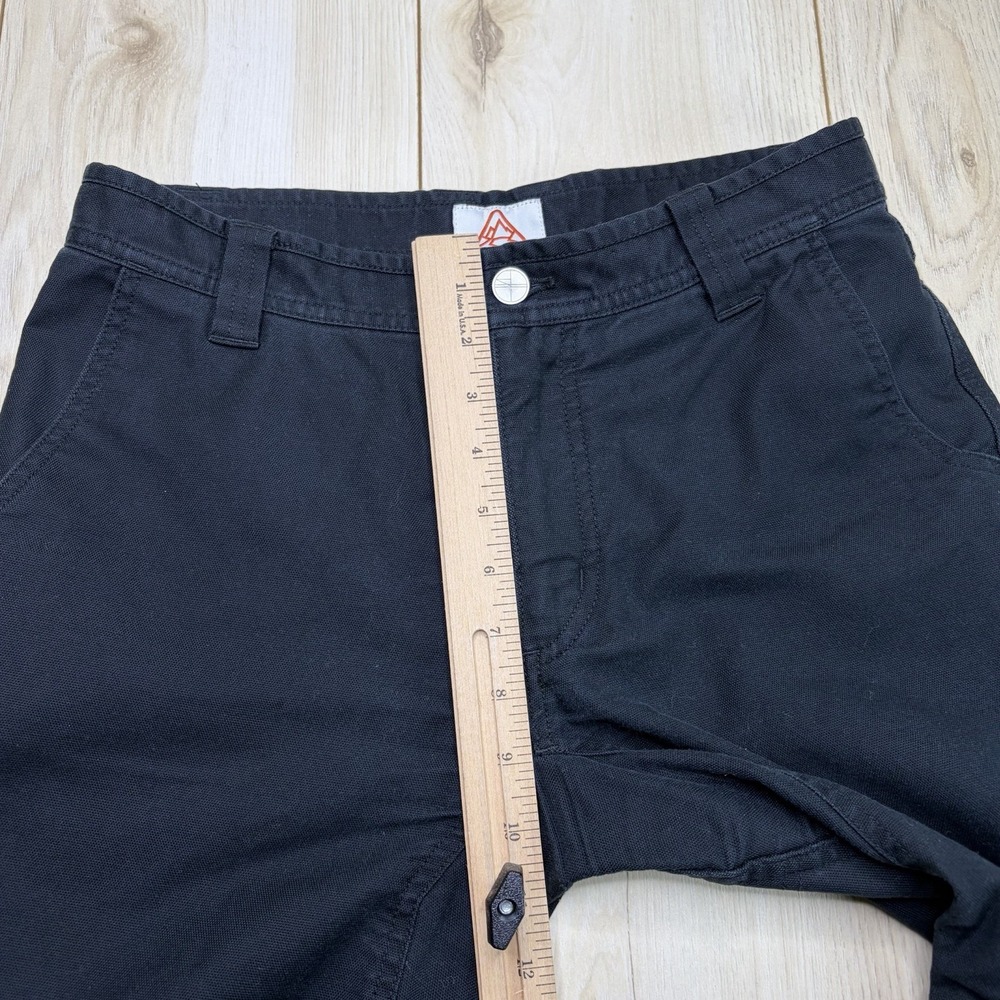 Livsn Men'sFlex Canvas Pants V2 Slim Straight Fit Black Size 30x29 Utility Cargo - Picture 6 of 12